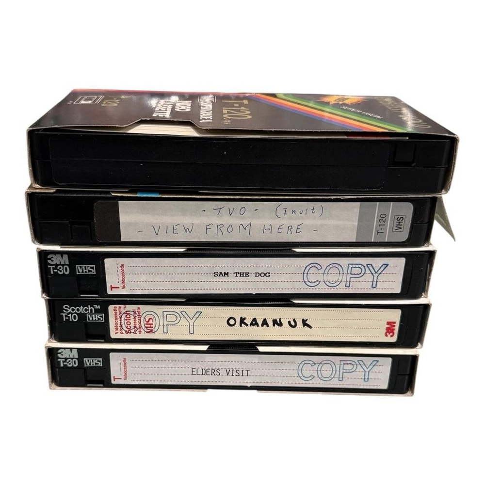 Vintage ER Documentary VHS Lot 4 Sam The Dog Okaanuk Elders Visit Inuit TVO 3M